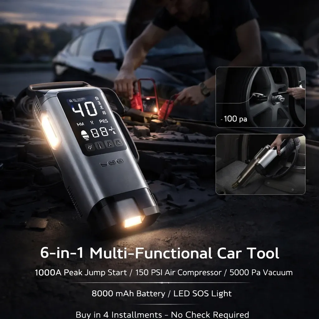 جامپ استارتر پرودو مدل PORODO MULTI-FUNCTIONAL PDPBFCH091BK