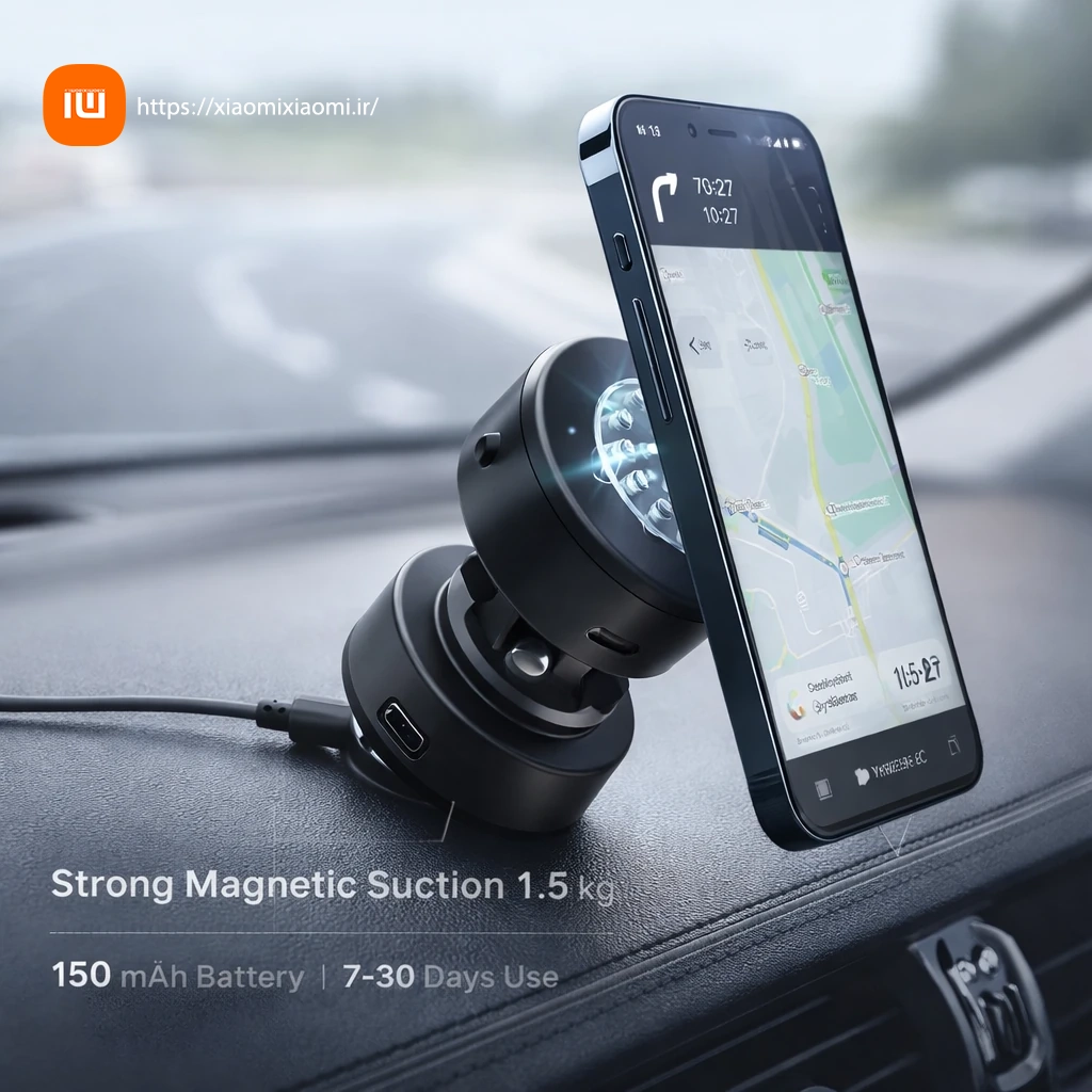هولدر موبایل گرین لاین مدل GREEN LION AUTO -SUCTION GNAUTPHLD